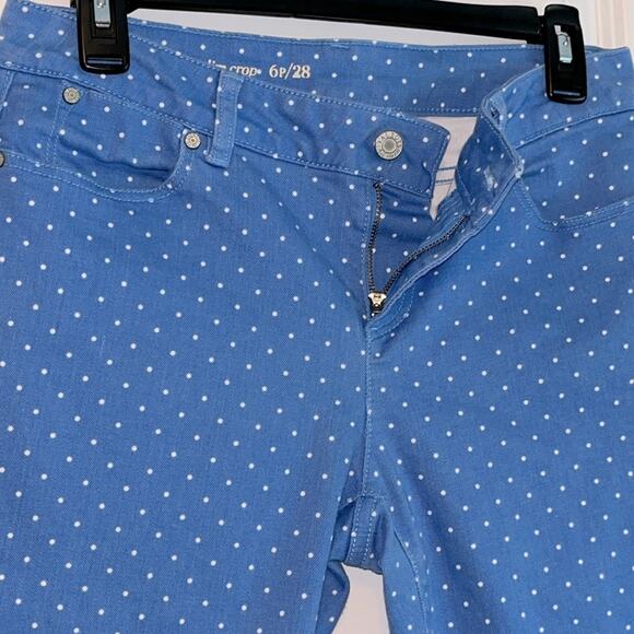 Talbots Polka Dot Signature Slim Crop Jeans - Picture 3 of 9